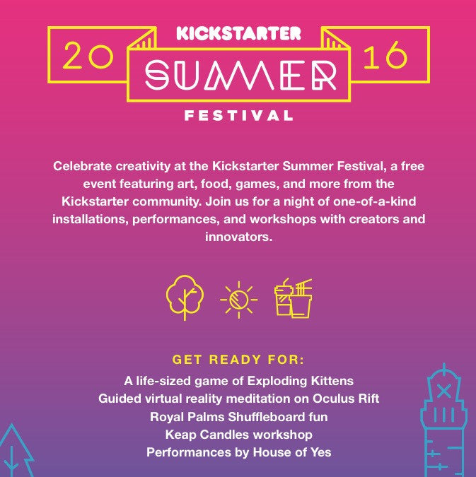 Kickstarter Fest 2016 (NYC)